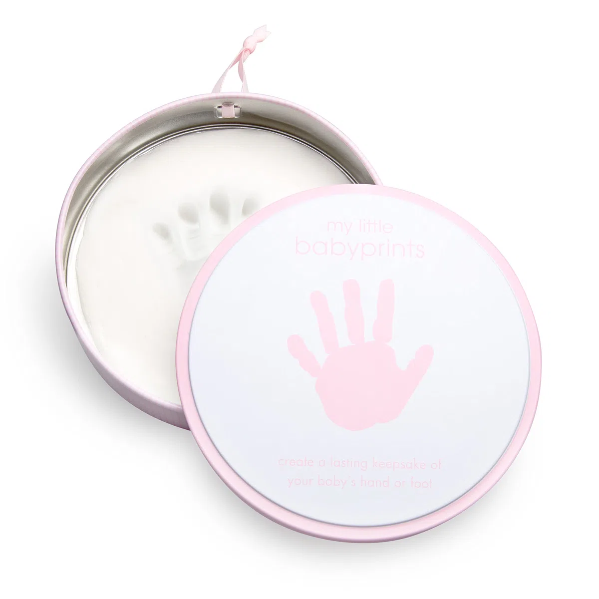 Pearhead 82014 Babyprints, Sólido, Rosa Baby Prints Lata
