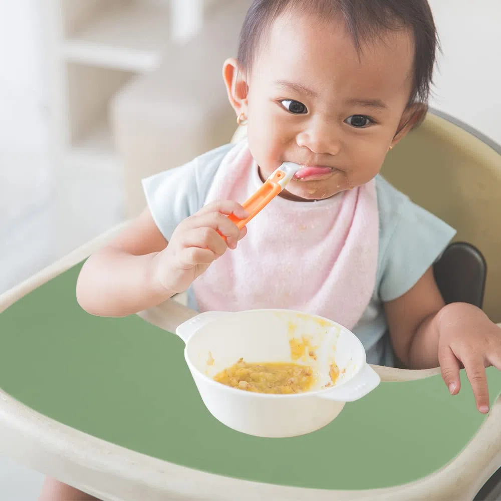 2 manteles Individuales de Silicona para Silla Alta Stokke Tripp Trapp, Bandeja para Silla Alta de bebé, manteles Individuales para Alimentos para bebés, niños pequeños