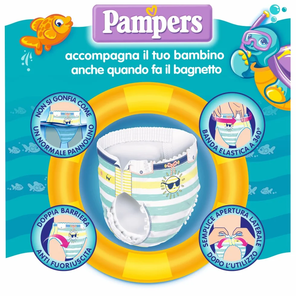 Pampers Il Costumino, Talla 3 (6-11 kg), 12 pañales