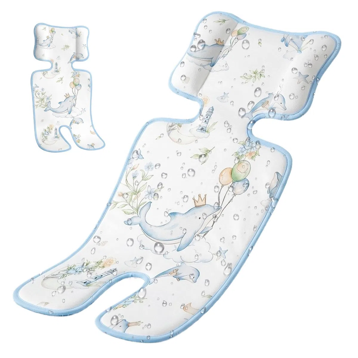 Cojín para cochecito de bebé - Colchoneta Universal Transpirable Cómoda - Almohadilla Refrescante para Niños,para Verano Viajes Paseos Siestas Coche Parque Hogar Dormir