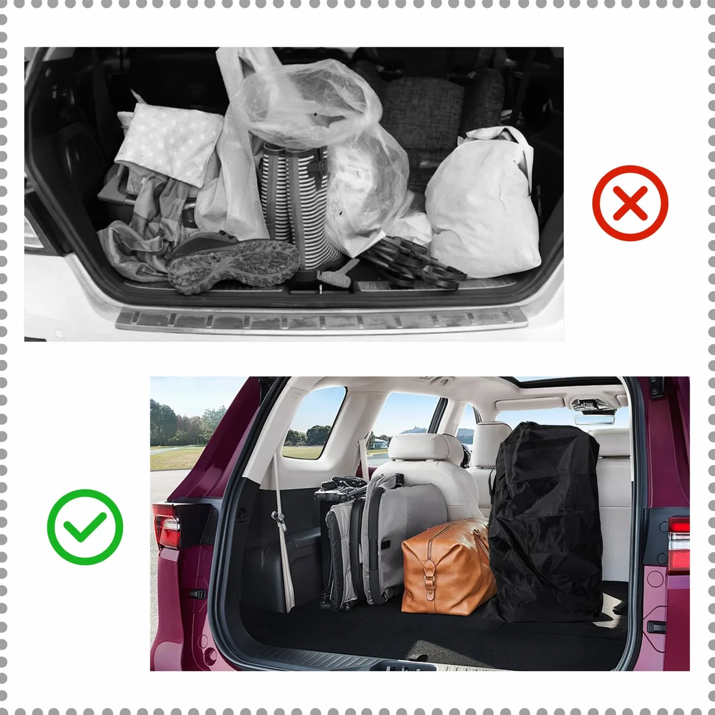 Bolsa Carro Bebe,Bolso de Viaje para Cochecito de Bebé, Bolsa de Almacenamiento Impermeable y Ligera con Correa, 114x39x30 cm, Ideal para Paseos, Viajes en Avión y Día a Día