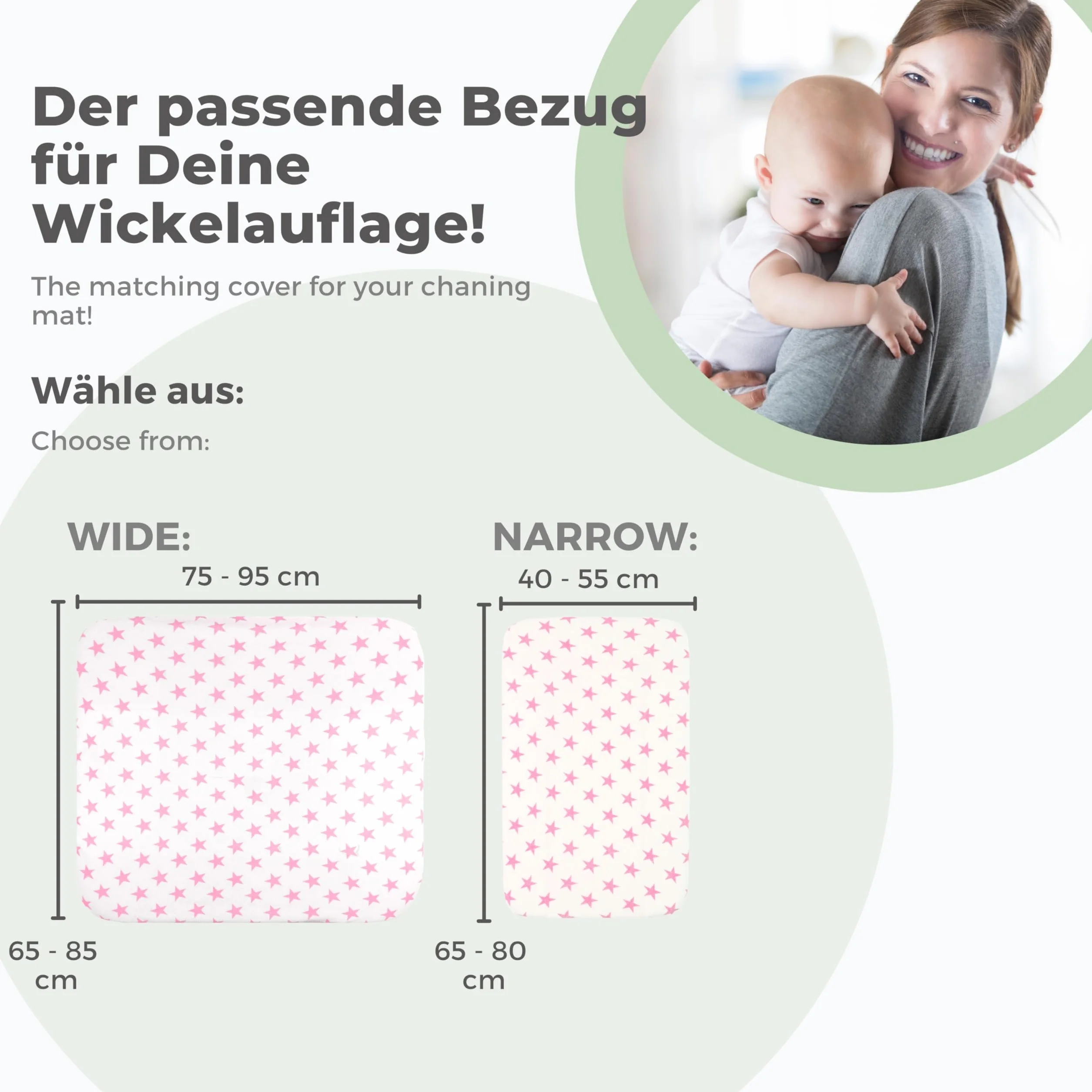 Funda cambiador bebe algodon rizo - 2 fundas para colchoneta cambiador-es bañera-s