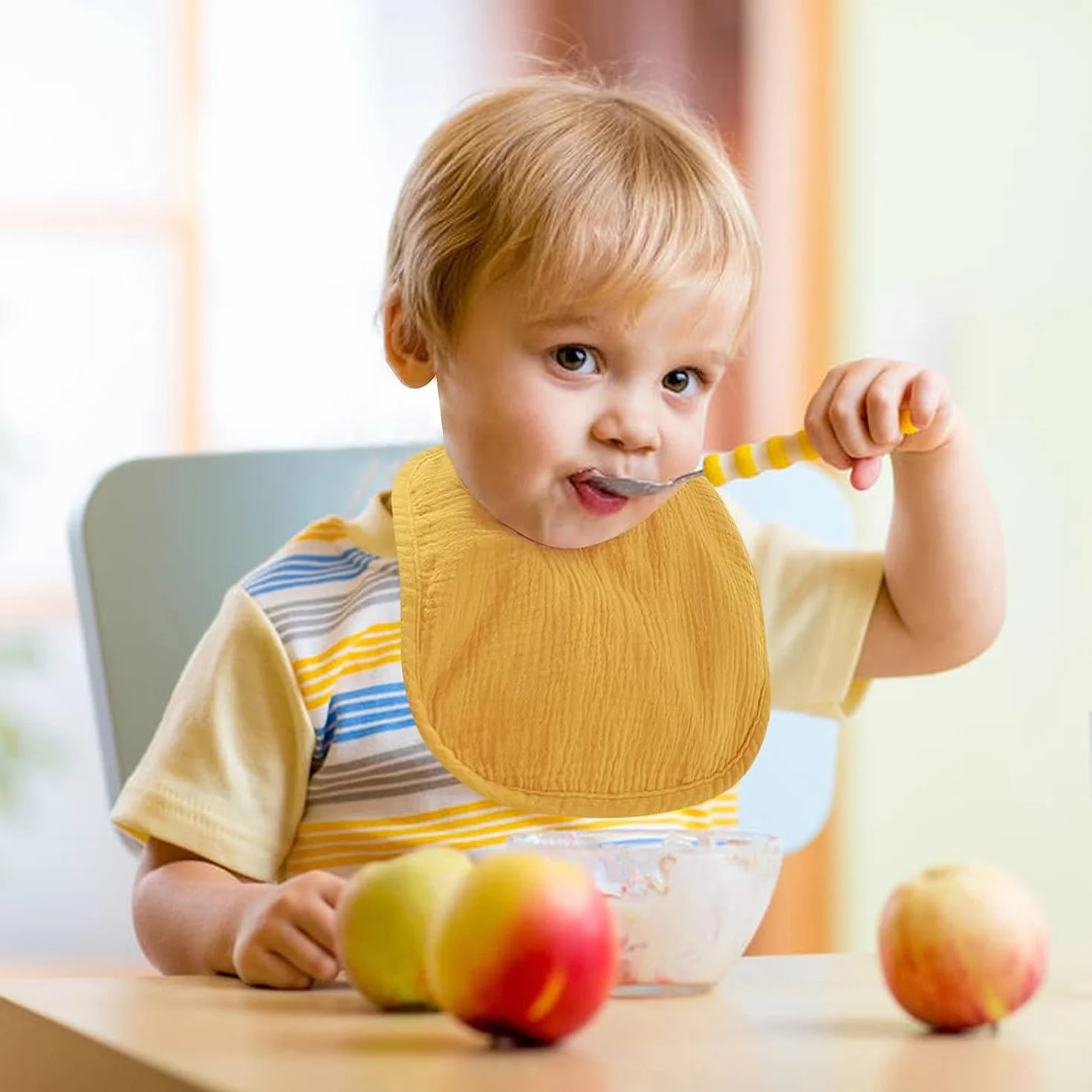 SLOSH Baberos Bebe Recien Nacido Algodón Bebé Niña Niño