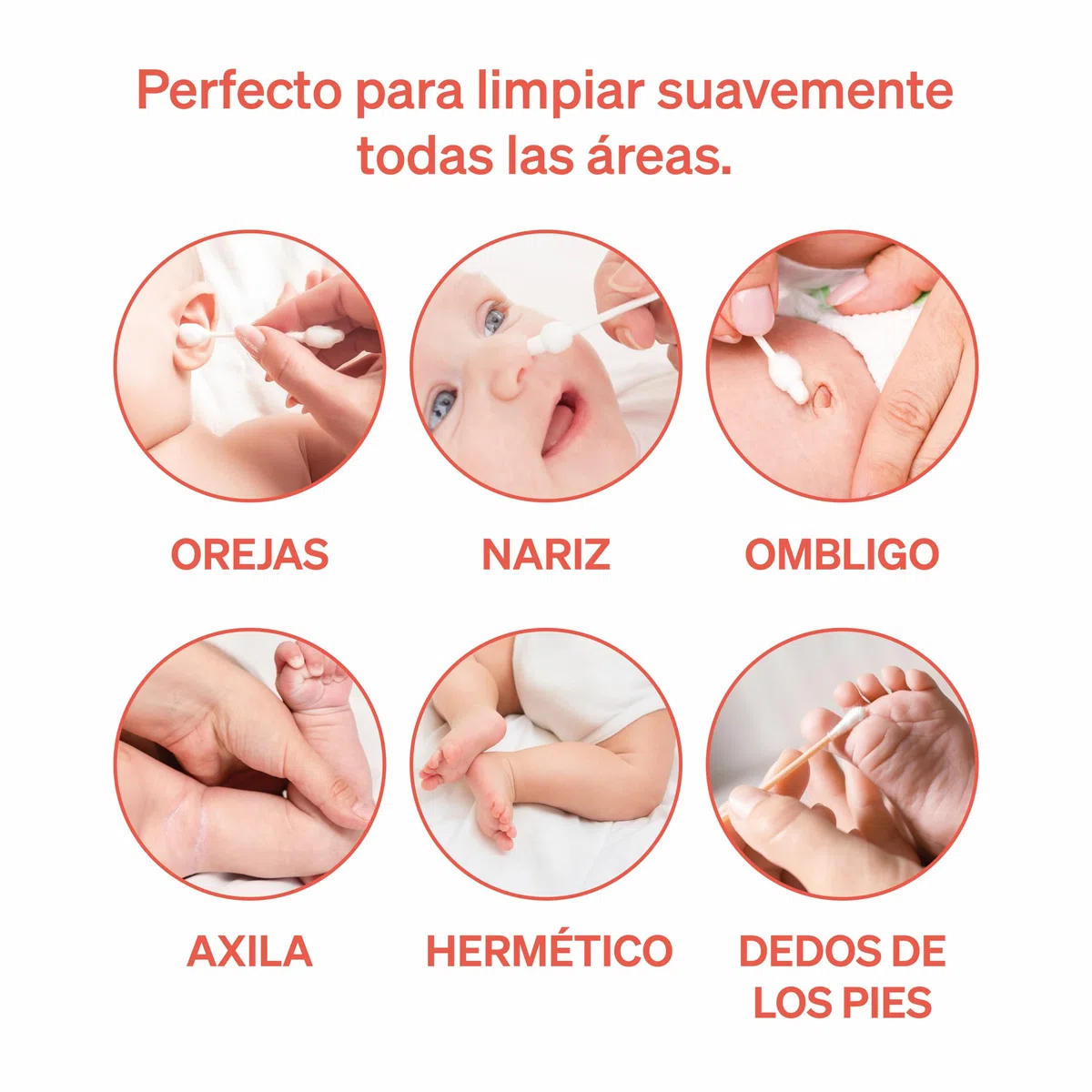 Bastoncillos de Seguridad para Bebés de Love Noobs, Bastoncillos de Algodón 100% Orgánicos para Bebés, 240 Piezas, Bastoncillos Ultra Suaves para Oídos, Ideal para Toda la Familia
