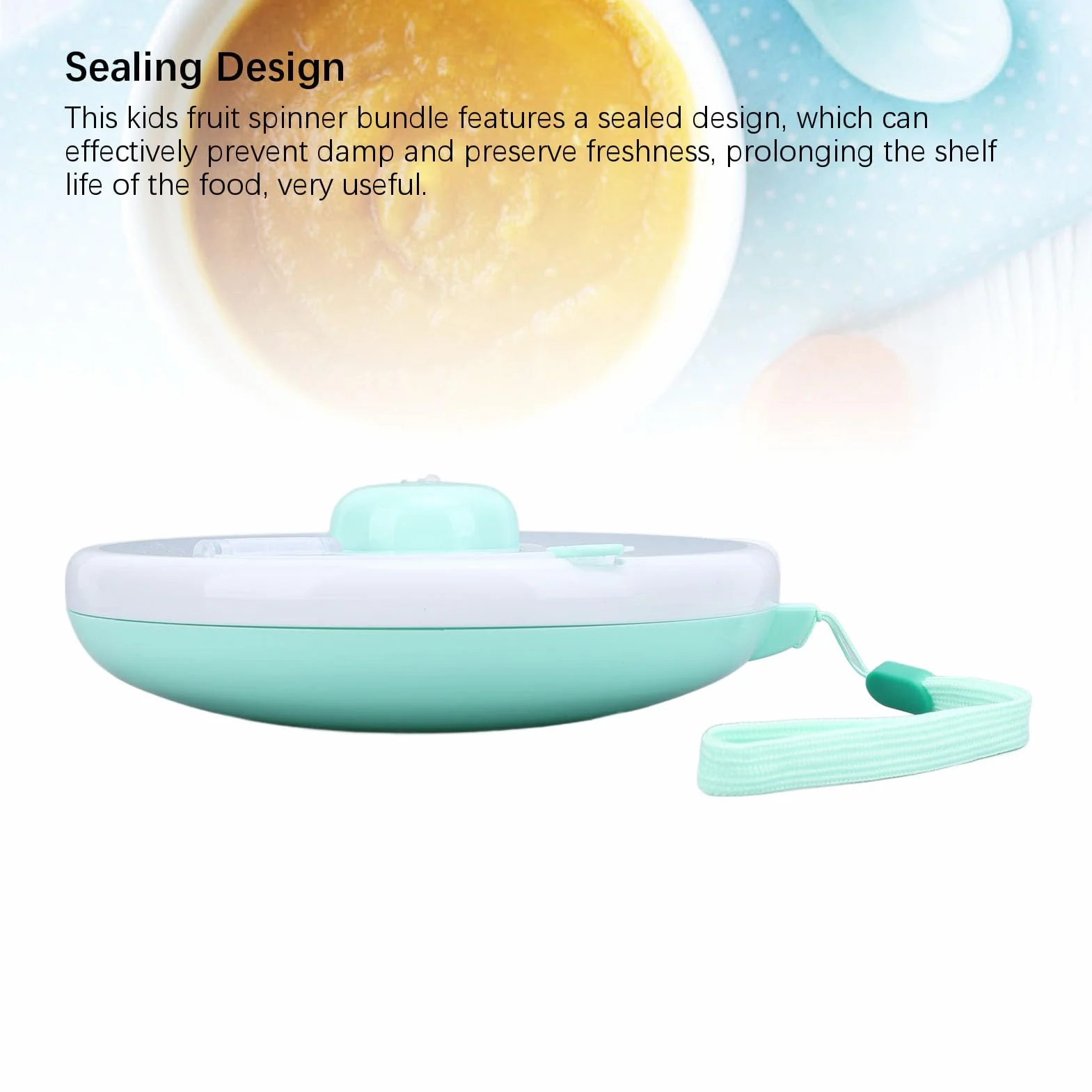 Snack Spinner, Kids, Contenedor de Bocadillos Reutilizable de Gran Capacidad con Dispensador de 5 Compartimentos y Tapa, a Prueba de Fugas, a Prueba de Derrames,