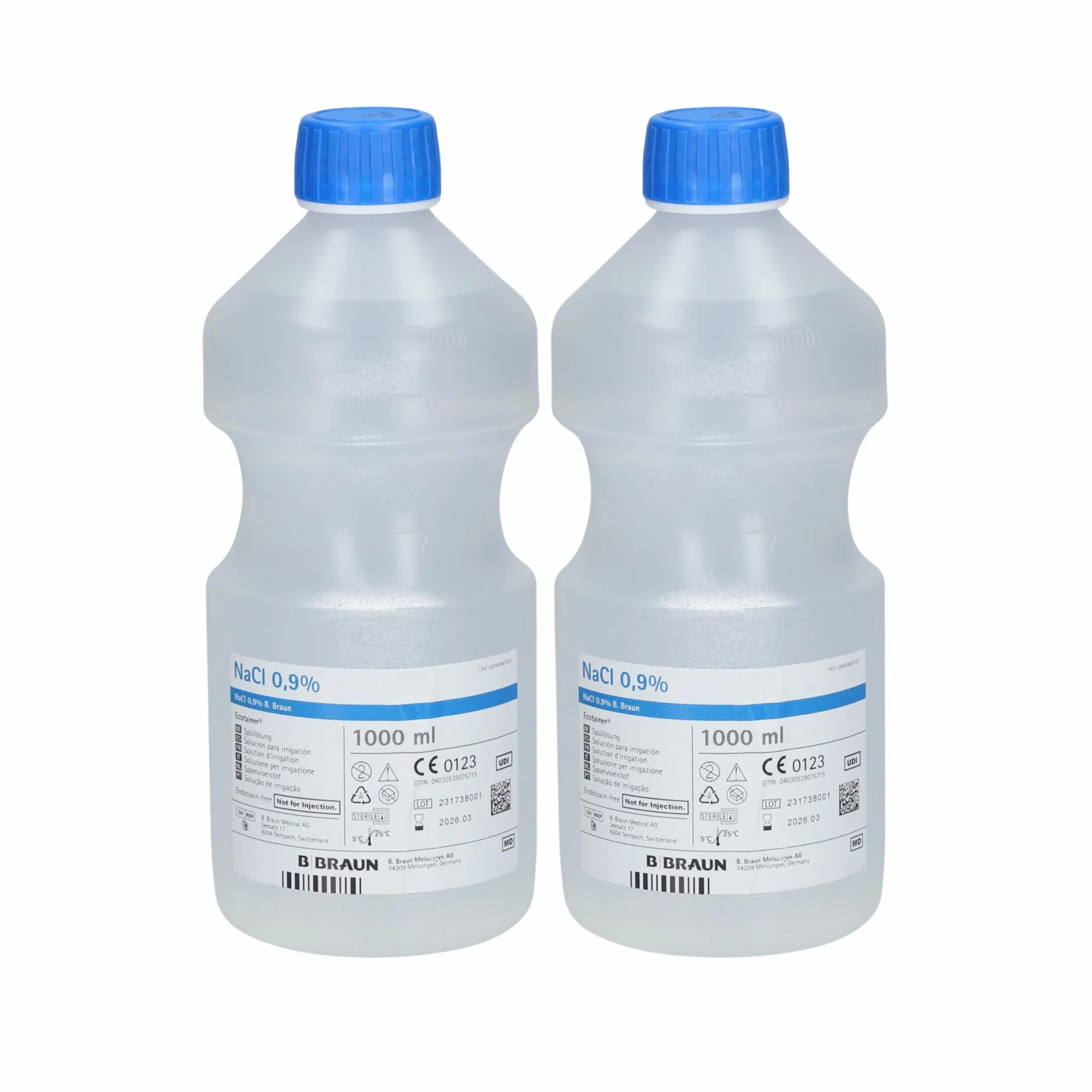 B. Braun Soro Fisiológico NaCl 0,9% Ecotainer 1000 ml