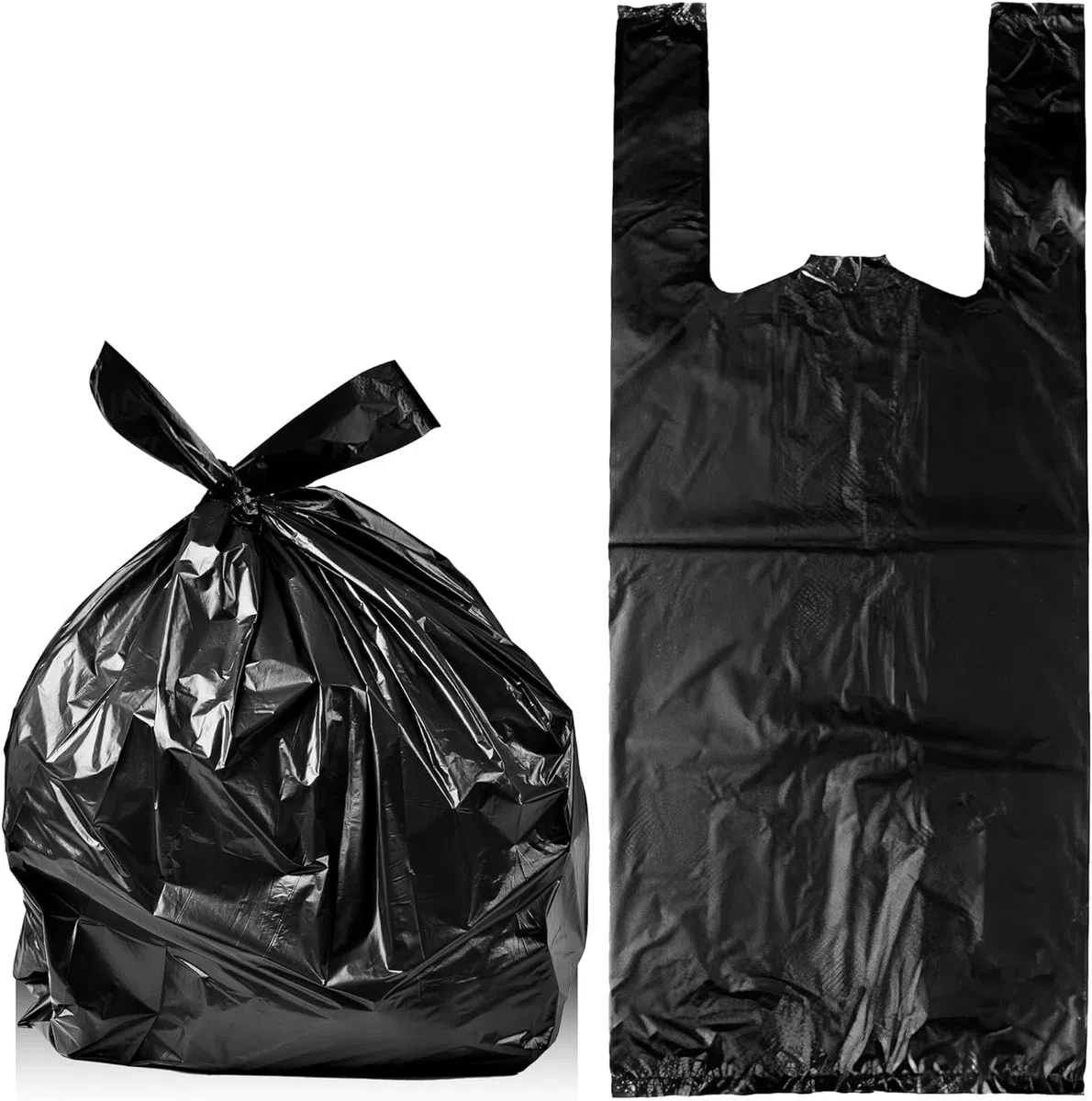 Paquete de 100 Bolsas Pañales Adulto - Bolsas Grandes Negras para Contenedor Pañales de Adulto, Resistentes, Desechables y Sin Fragancia - 15% Más Gruesas - Bolsas para Tirar Pañales