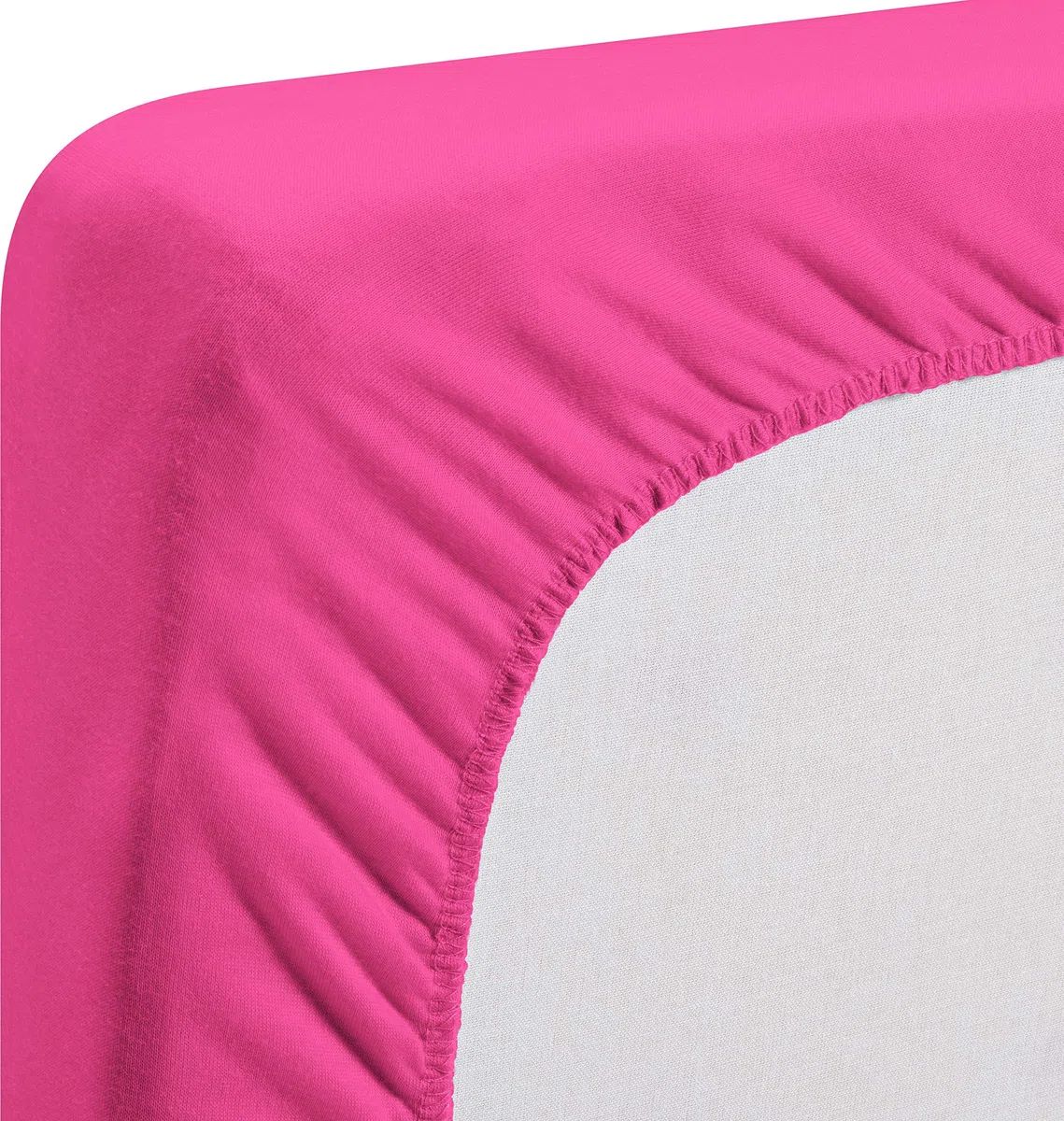 Playshoes Protector de colchón con sábana Bajera Ajustable, 60 x 120 cm, Color Rosa