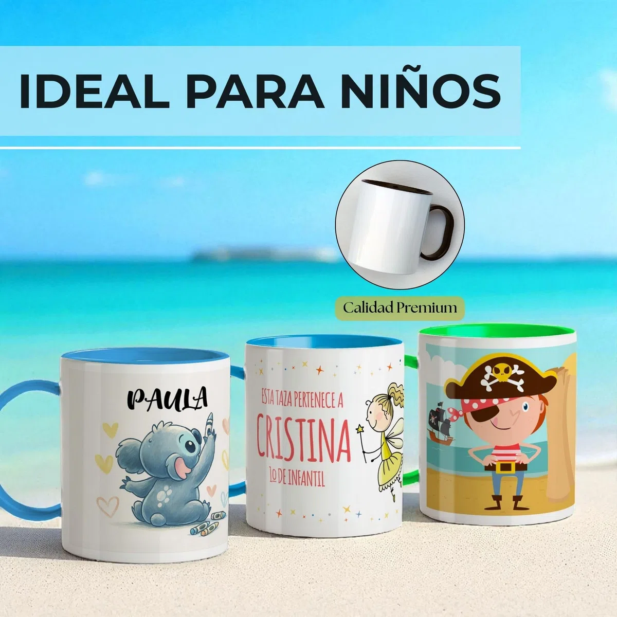 LolaPix Taza plastico personalizada. Taza Plastico Infantil Personalizada. Vaso Infantil Personalizado. Tazas Personalizadas con Nombre SIN BPA. 5 COLORES. Buho