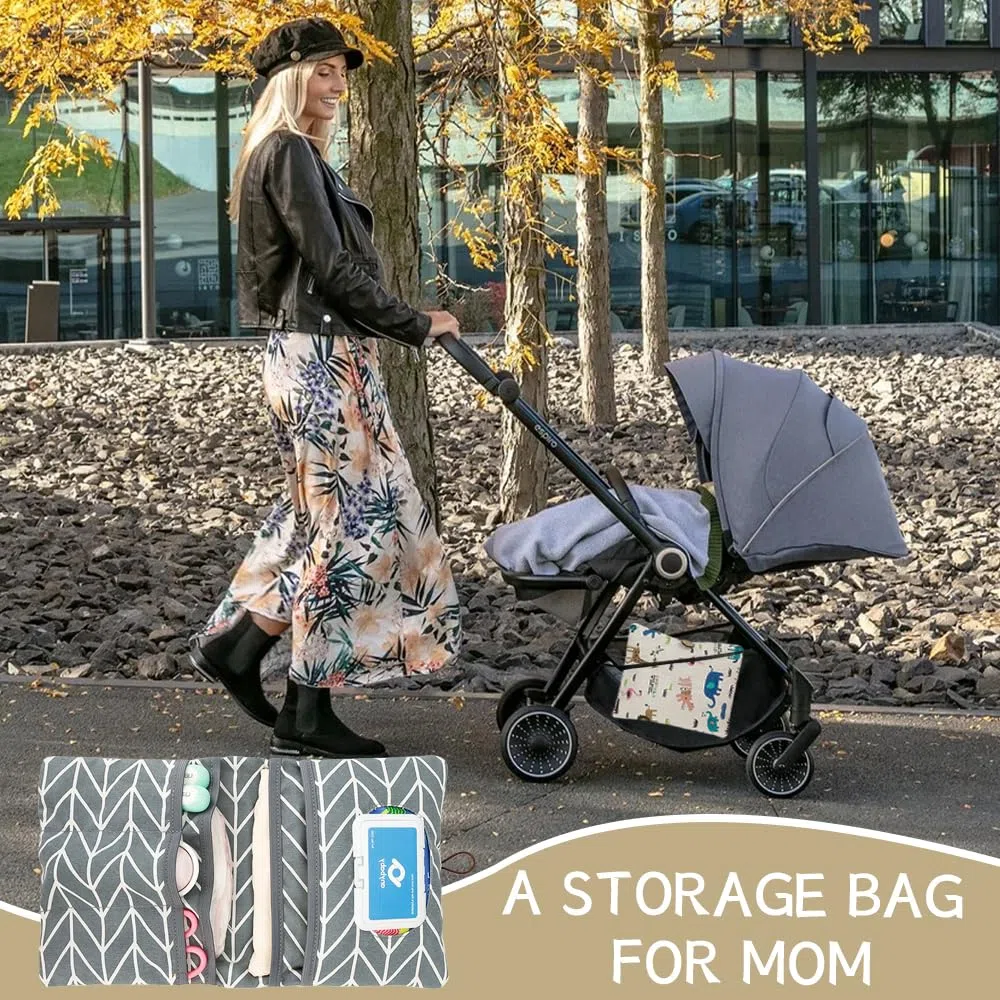 Bolsa Porta Pañales y Toallitas Bebe Organizador Pañales de Viaje Guarda Bolsa Muda Bebe Pañalera Bolsa de Pañales 2 en 1 Portátil Bolsa Pañales Bolsa de Cambio de Pañal para Mamá-Animales