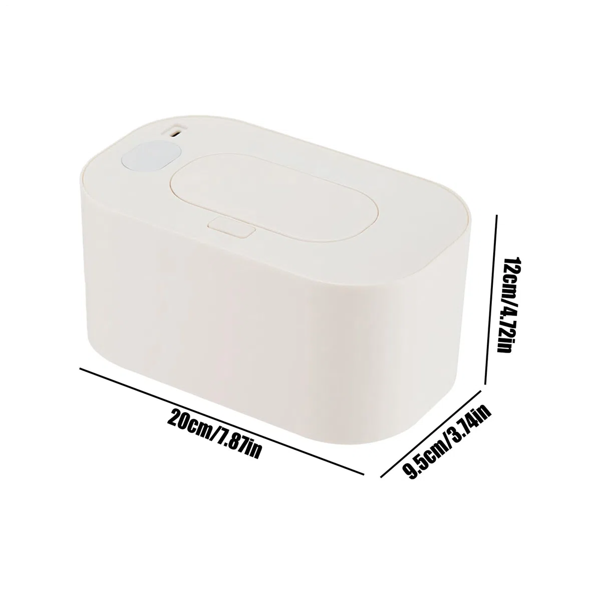 Calentador de Toallitas Húmedas Portátil - Dispensador De Gran Capacidad - Dispensador con Temperatura Constante - Para Viajes Coche Cuidado Infantil Cambiador Mesita de Noche Almacenamiento