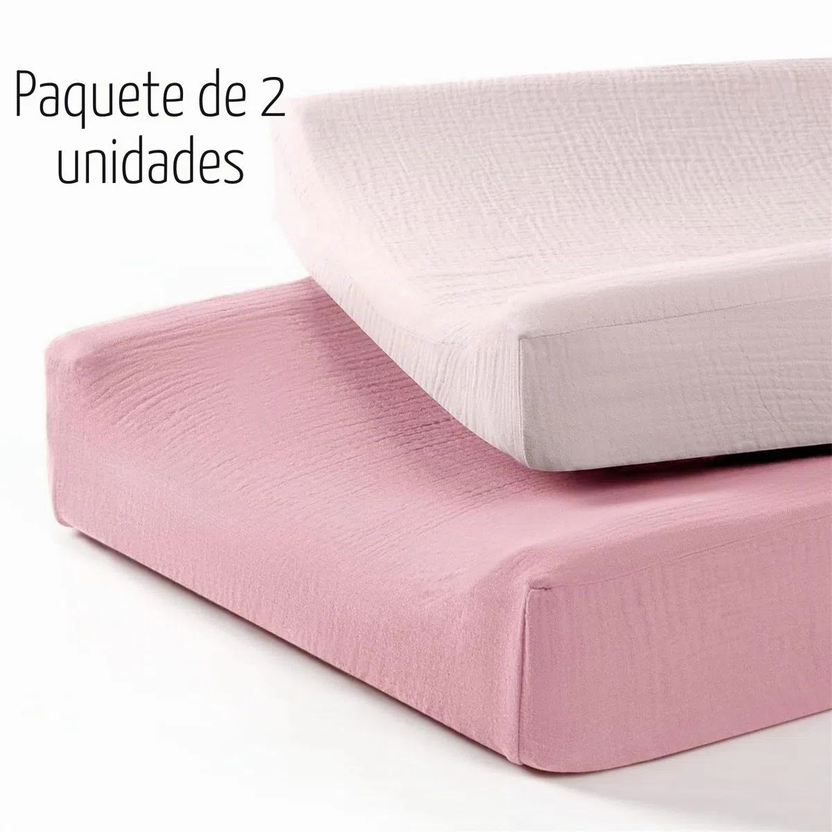Paquete de 2 fundas protectoras suaves y cómodas para cambiador de pañales para bebé
