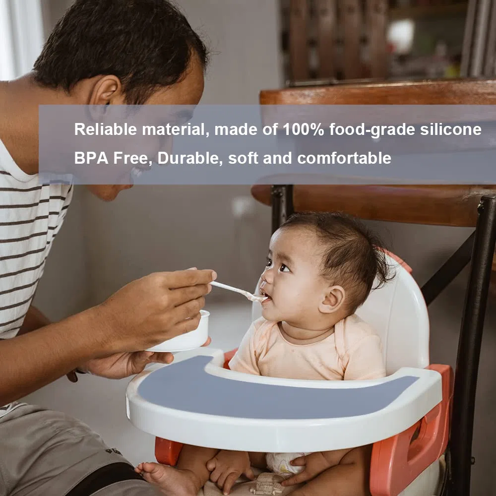 2 manteles Individuales de Silicona para Silla Alta Stokke Tripp Trapp, Bandeja para Silla Alta de bebé, manteles Individuales para Alimentos para bebés, niños pequeños