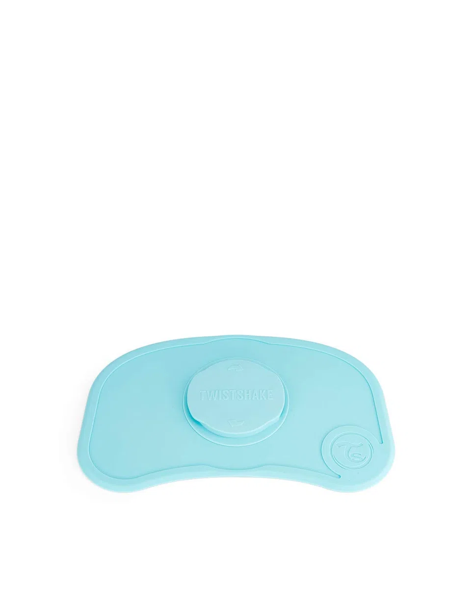 Twistshake Click Mat Base de Silicona Antideslizante para bebés, 38 x 25 cm, Libre de BPA, Azul Pastel D2C