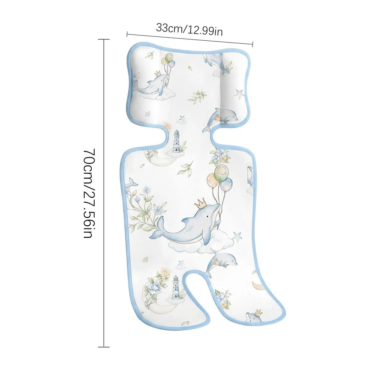 Cojín para cochecito de bebé - Colchoneta Universal Transpirable Cómoda - Almohadilla Refrescante para Niños,para Verano Viajes Paseos Siestas Coche Parque Hogar Dormir