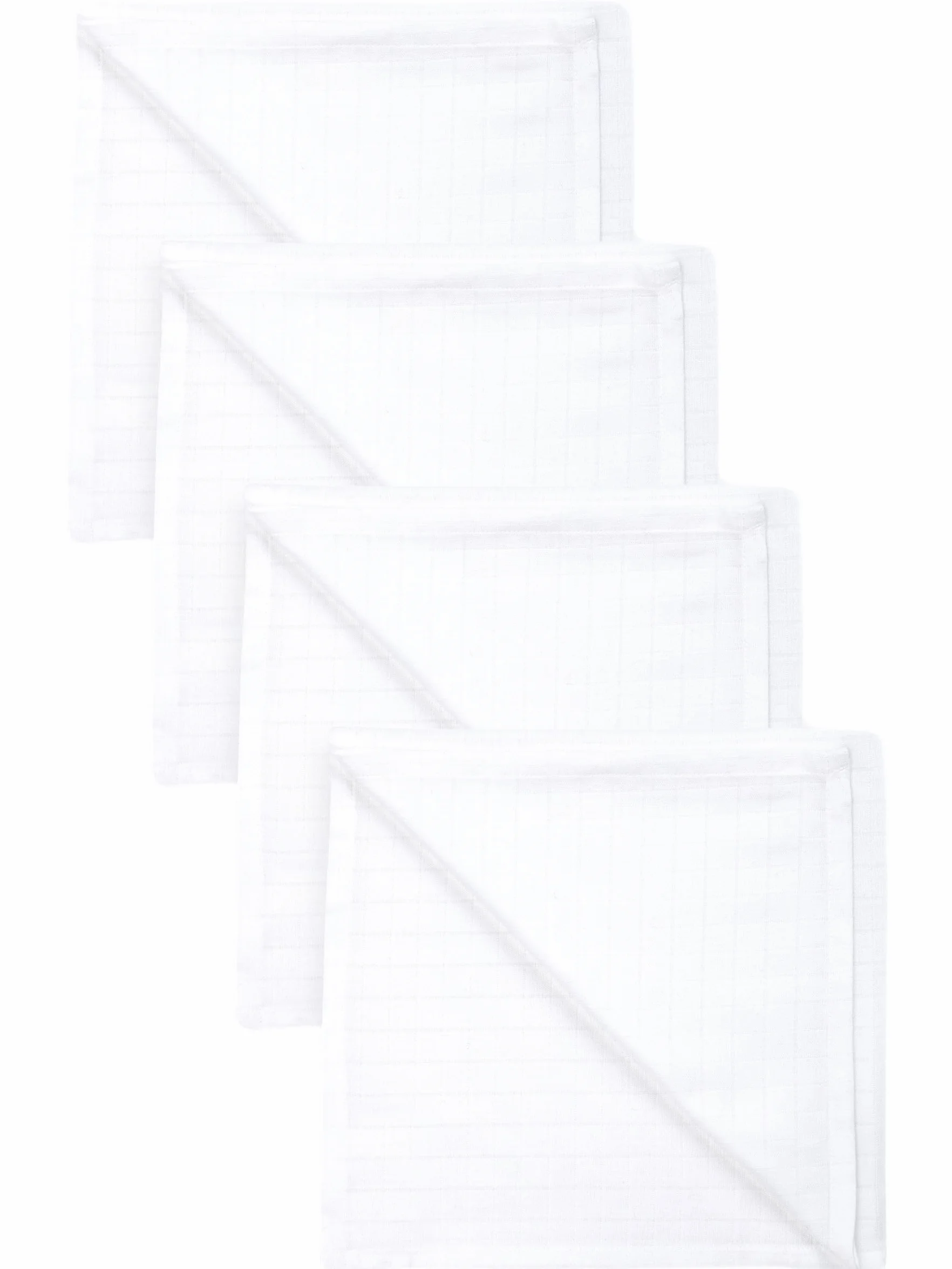 NEXT Bebé Pack de 4 paños de Muselina 100% algodón para bebé Blanco L