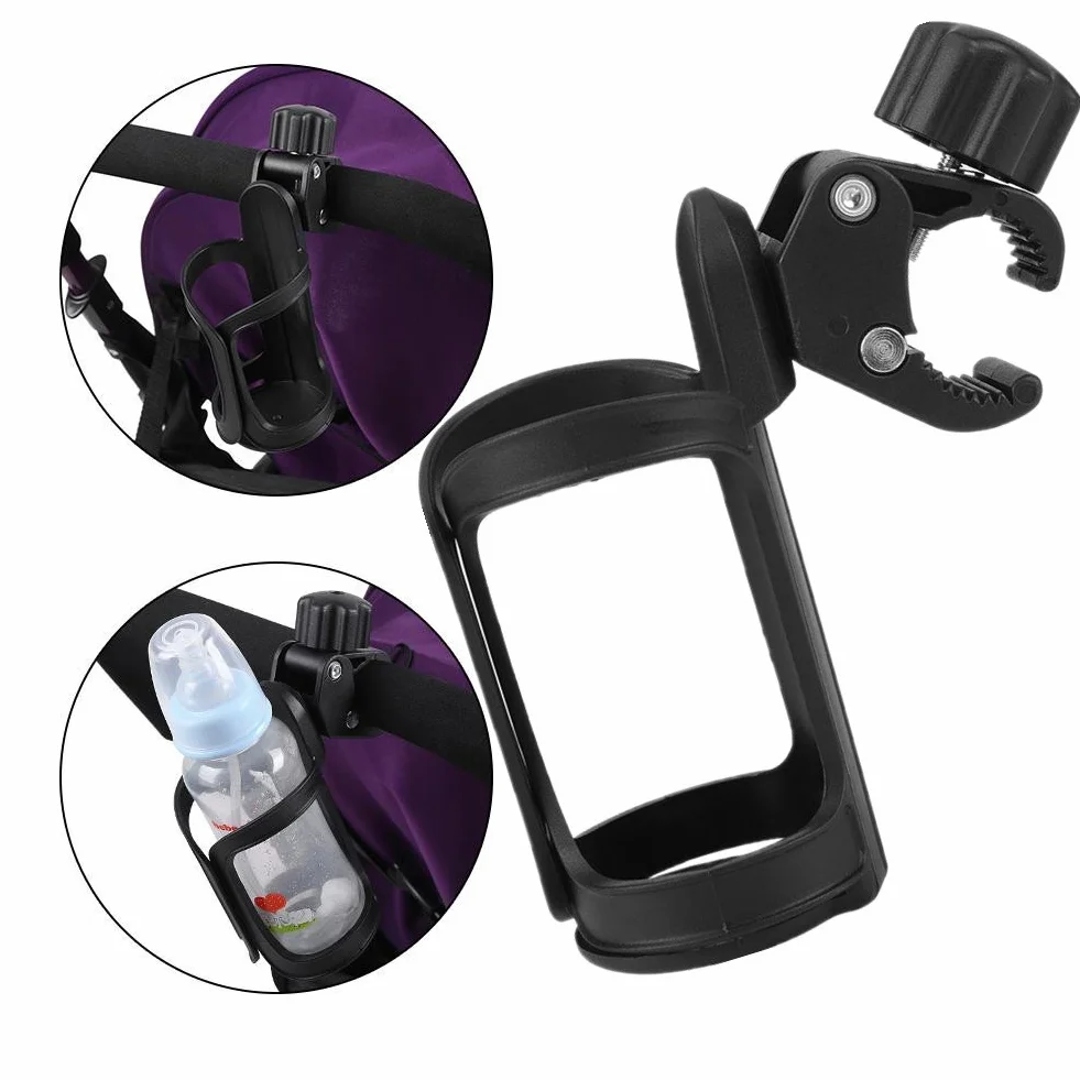 Fdit Porta Botellas Silla Ruedas Portabidon De Agua Para Bebé Carritos Aluminio Portabotellas Universales Para Portabebidas Silla De Ruedas Portavasos Universal Con 360 Grados Rotación