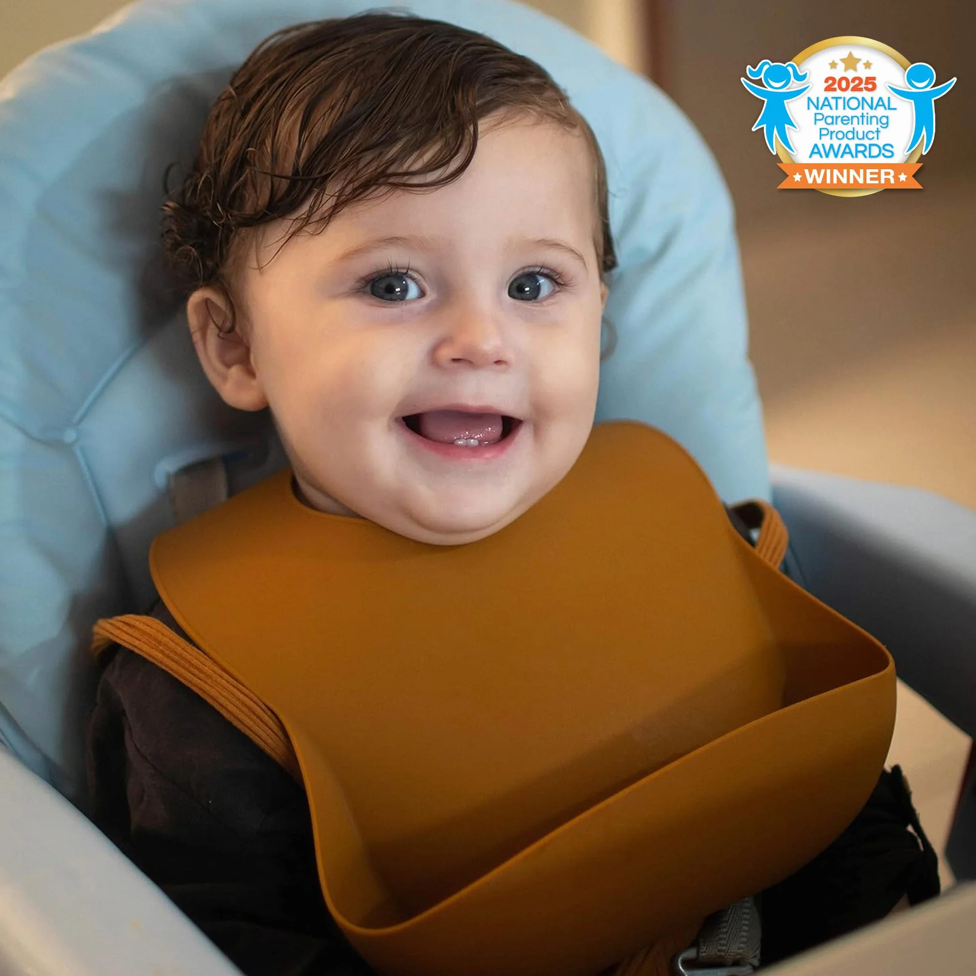 Moonkie Baberos Bebe Impermeables, Babero Silicona Bebe, Sin BPA, Suaves y Cómodos, Tamaños Ajustables, Babero para Bebés y Niños