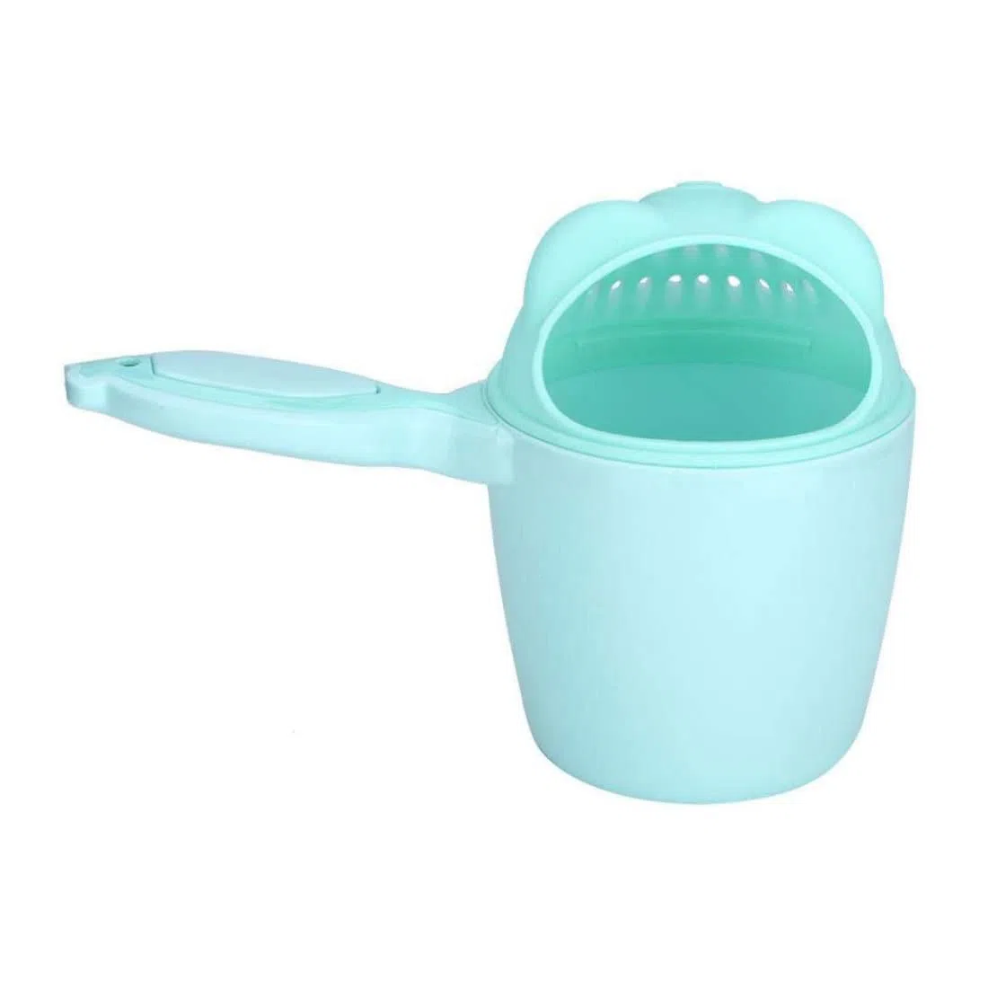 Copa de champú para bebés Lavado de la peluquería Jarra de bebé Jug Baby Shower Baño Copa Agua Batinero Bailer Copa de champú Jarra de baño para bebés 1 por ciento verde
