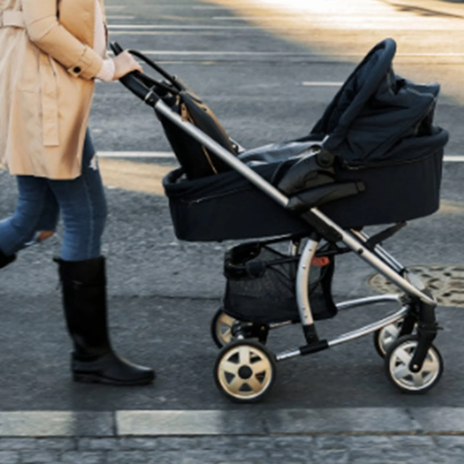 Cesta Inferior para Cochecito de bebé, Cesta Universal para Cochecito de bebé para Guardar Productos para Bebés