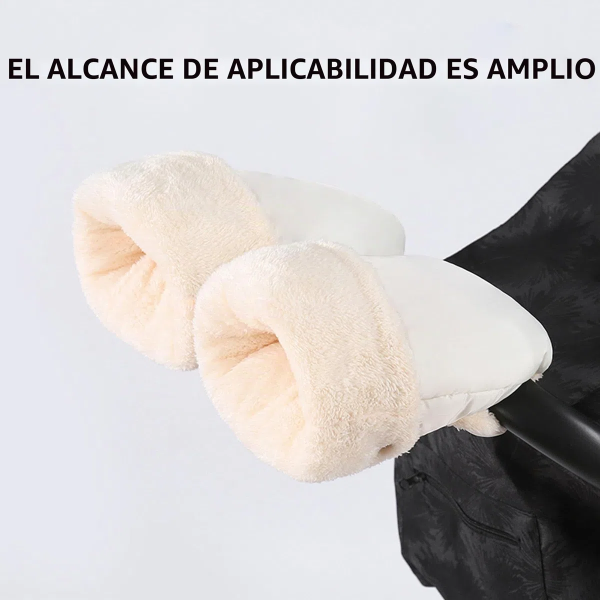 Manguito de mano para cochecito, guantes para cochecito, manoplas para cochecitos, manoplas de invierno, impermeables, resistentes al viento, extra gruesas, manguito de mano para cochecito, cochecitos