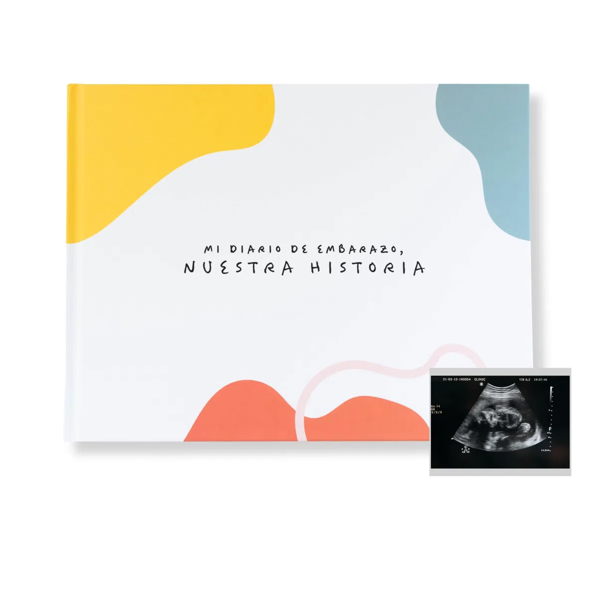Diario y Albúm de Embarazo 9 Meses - Mi Diario de Embarazo, Nuestra Historia - Regalo Para Futuras Mamás - Libro de Embarazo para Guardar Fotos y Recuerdos - Incluye Páginas con Pegatinas