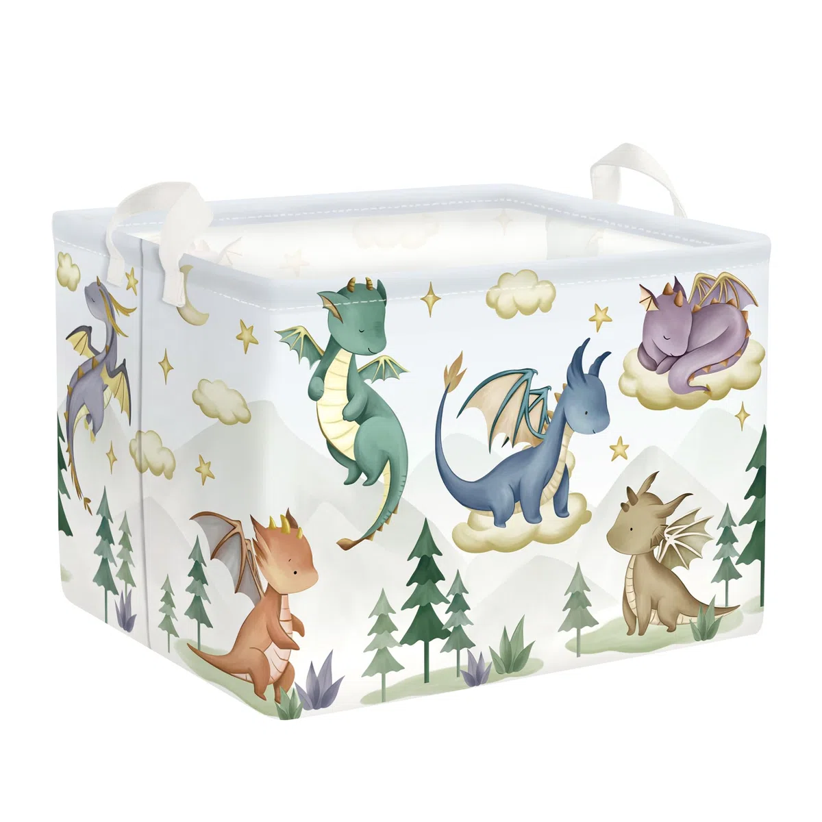 Grande Cesta Ropa Sucia Dino Bonito Plegable Cestos Almacenaje Ropa Juguetes para Padres,Árbol,36L