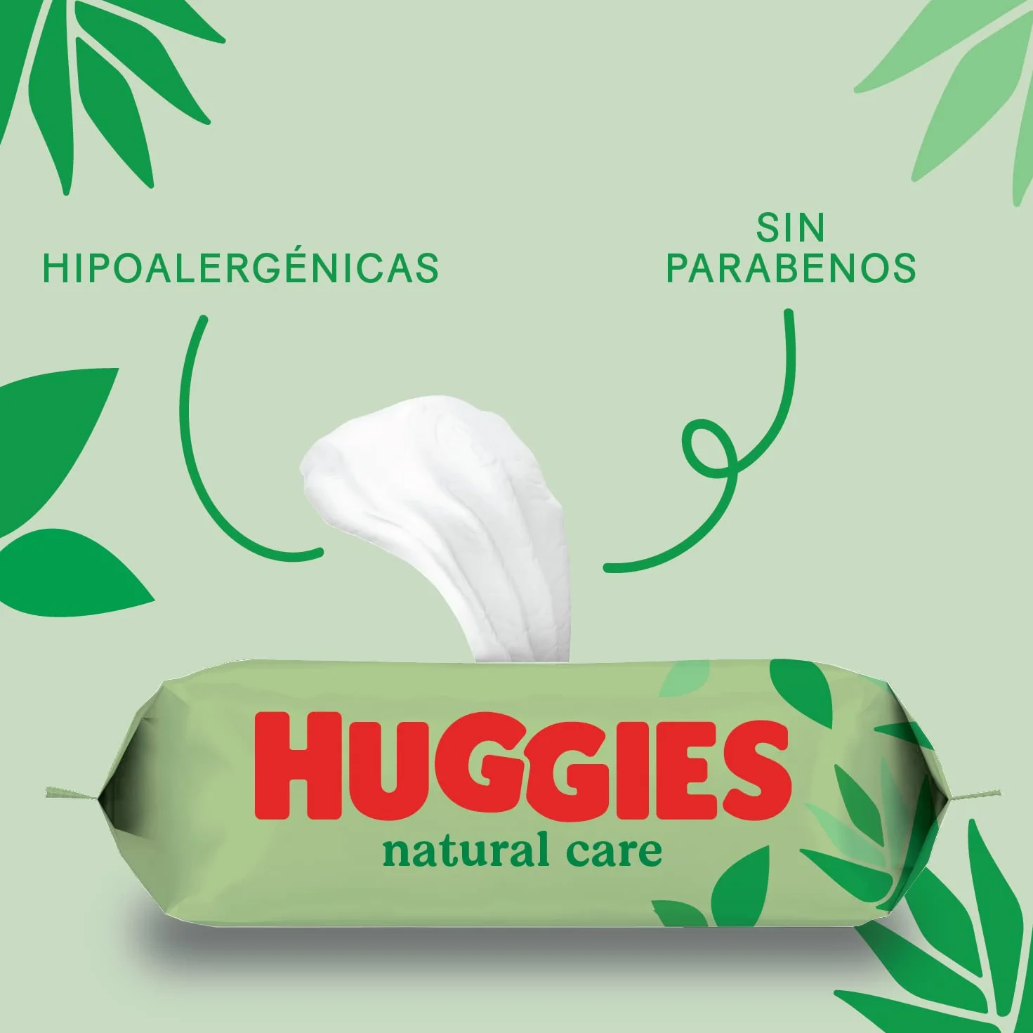 Huggies Natural Care Toallitas para Bebé - 3 paquetes de 56 unidades (168 Toallitas)