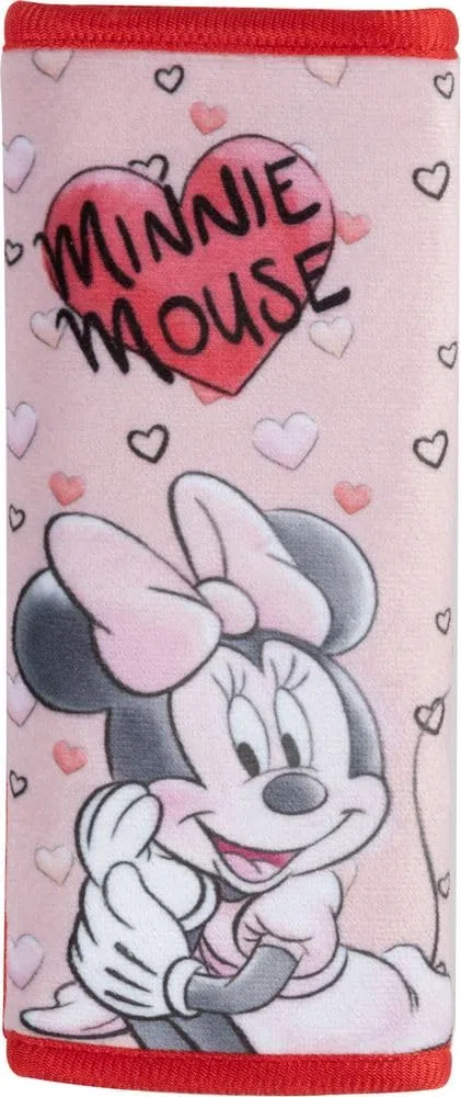Correa de cinturón de coche rosa de Minnie Mouse, cierre de velcro