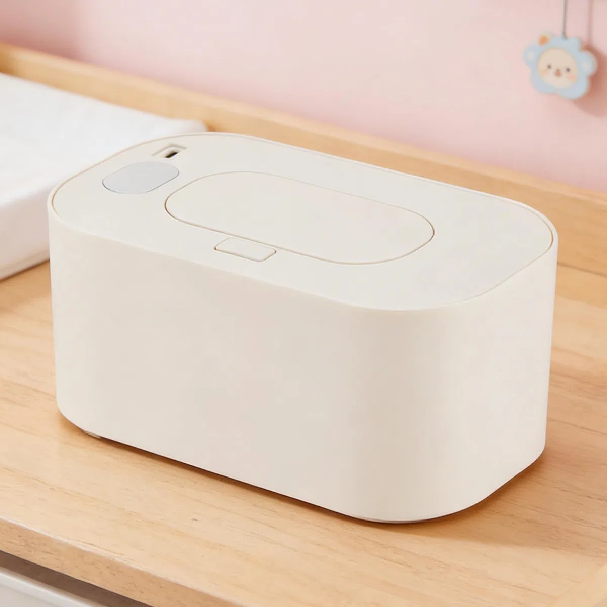 Calentador de Toallitas Húmedas Portátil - Dispensador De Gran Capacidad - Dispensador con Temperatura Constante - Para Viajes Coche Cuidado Infantil Cambiador Mesita de Noche Almacenamiento