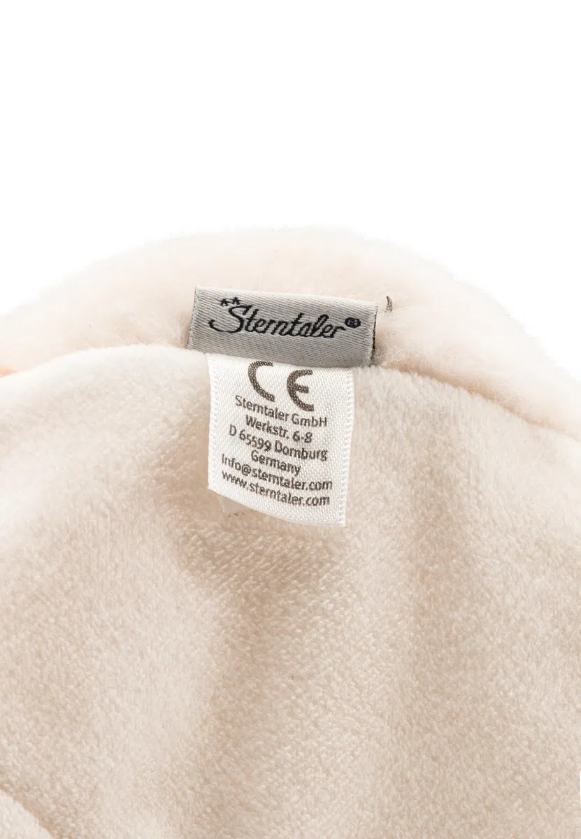 Sterntaler Manta de Seguridad S Caballo Sunny – Manta para bebé de Suave Felpa y Pana – Manta para bebé y niños con Nudo – Baby Kuscheltier con sonajero para casa y Viajes, Color Crudo