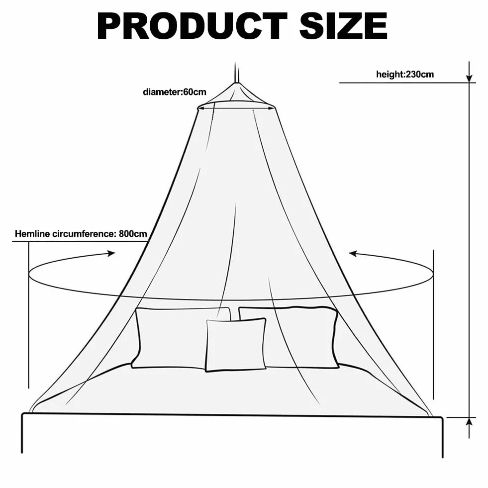 Mosquitera para Cama Doble, Universal Mosquitera para Cama con Diseño de Cúpula, Cama Portátil Mosquitose, Cama de Viaje, Mosquiteras para Hamaca en Casa, Viajes, Camping, Azul