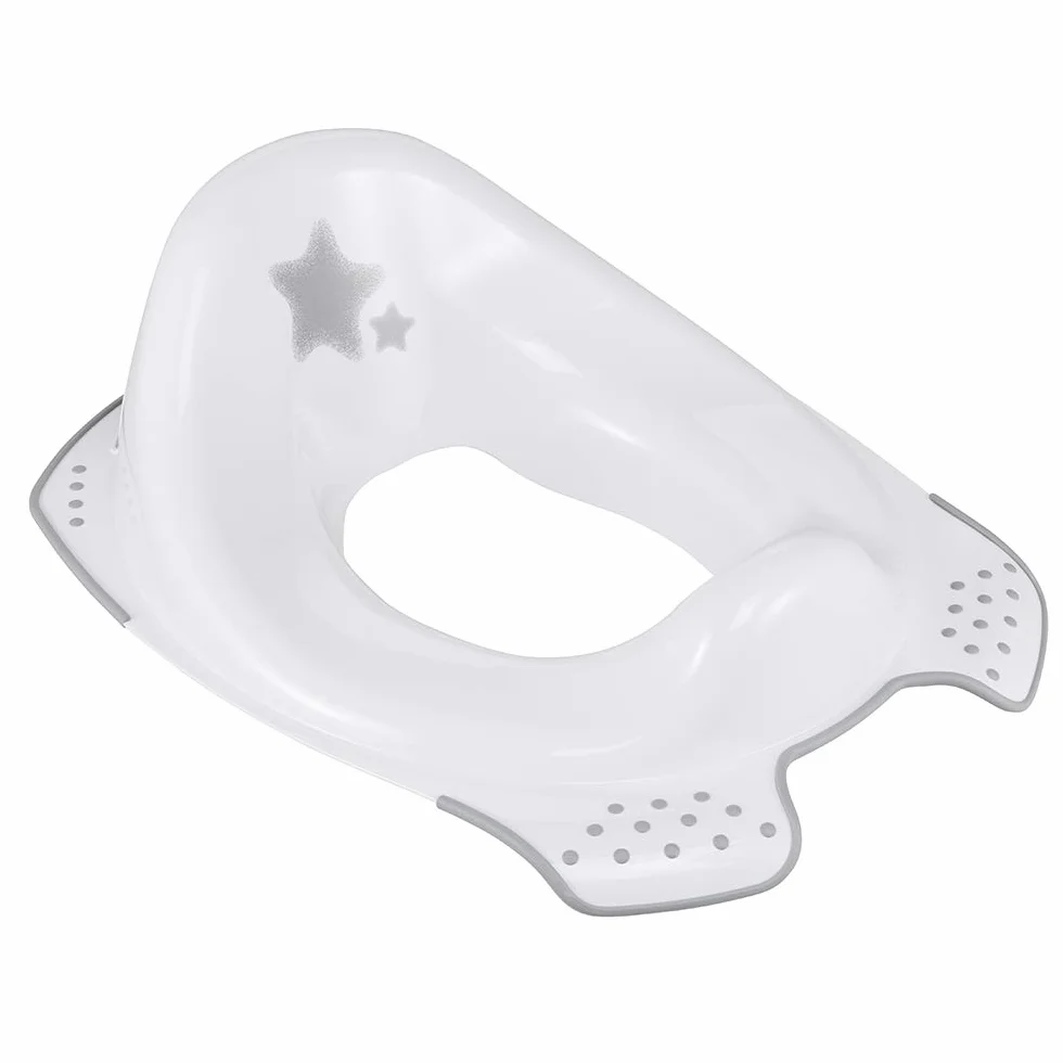 Keepeer Reductor de Inodoro Stars, 18 Meses a 4 Años, Antideslizante, Blanco