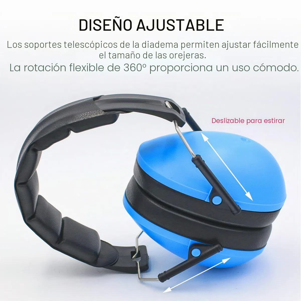 Lookka Proteccion Auditiva Niños, Con Diadema Ajustable, Compacto y Plegable Protectores Auditivos Ruido para Estudiar para Bebé Nené Infante
