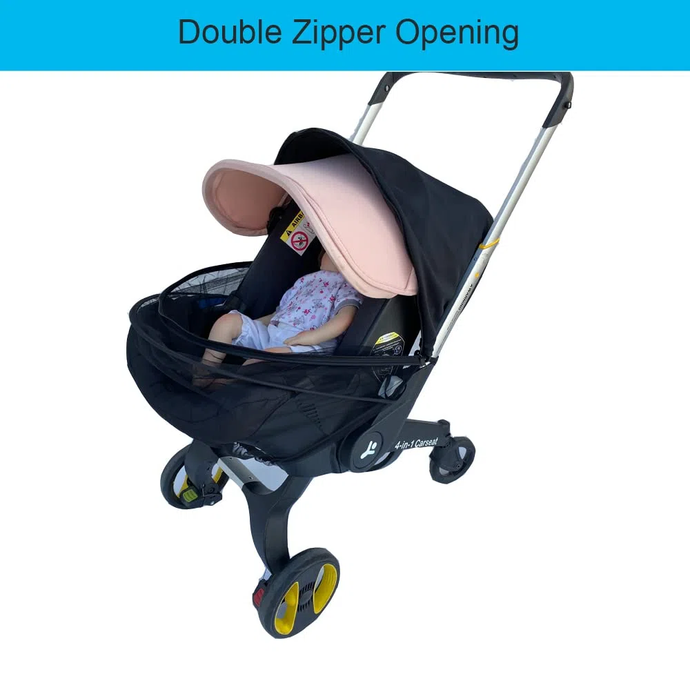 Mosquitera para cochecito de bebé, compatible con el cochecito Doona, mosquitera universal con parasol