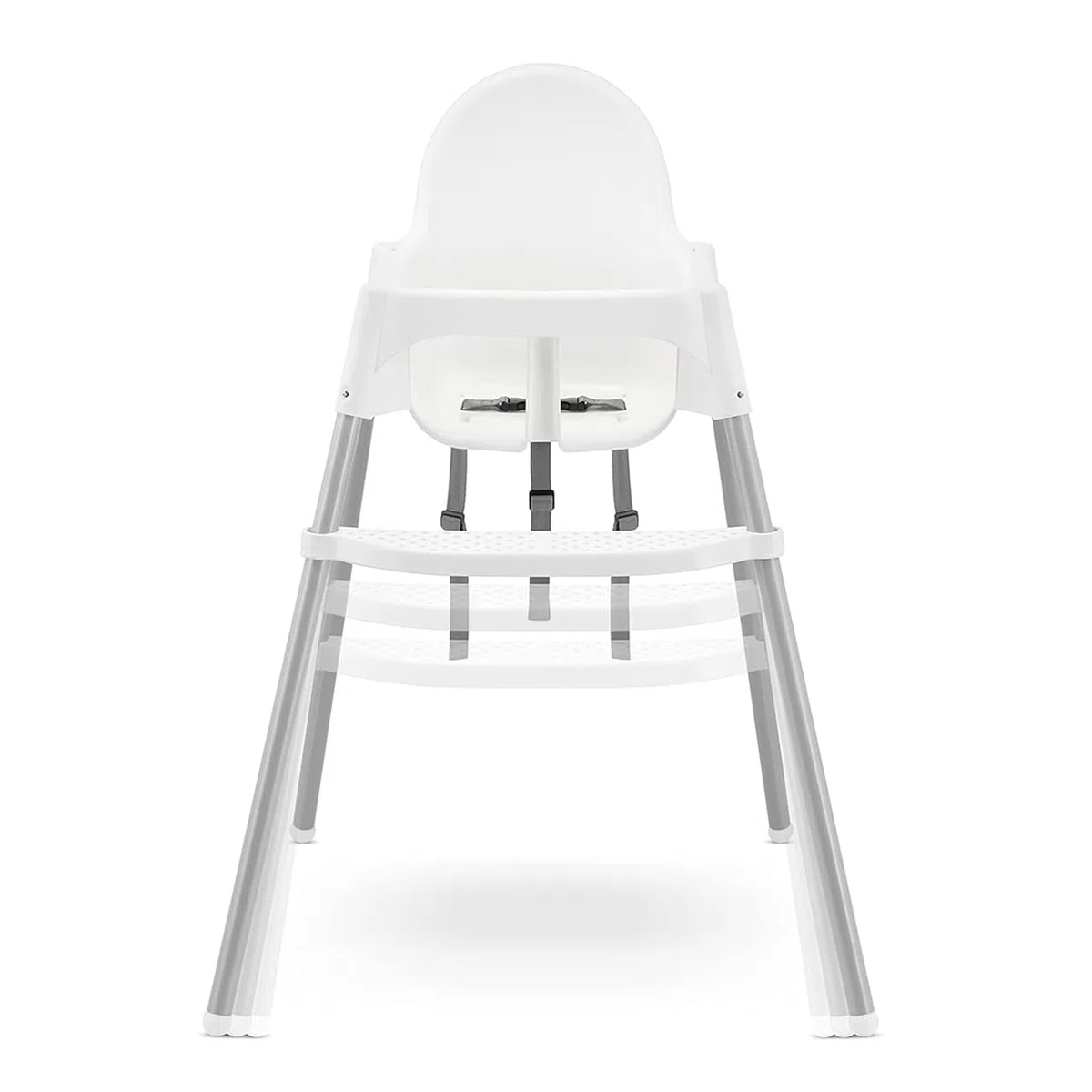 HANQ Reposapiés para silla alta, altura ajustable, reposapiés portátil para bebé, accesorios para silla alta, compatible con reposapiés IKEA Antilop para silla alta (blanco)