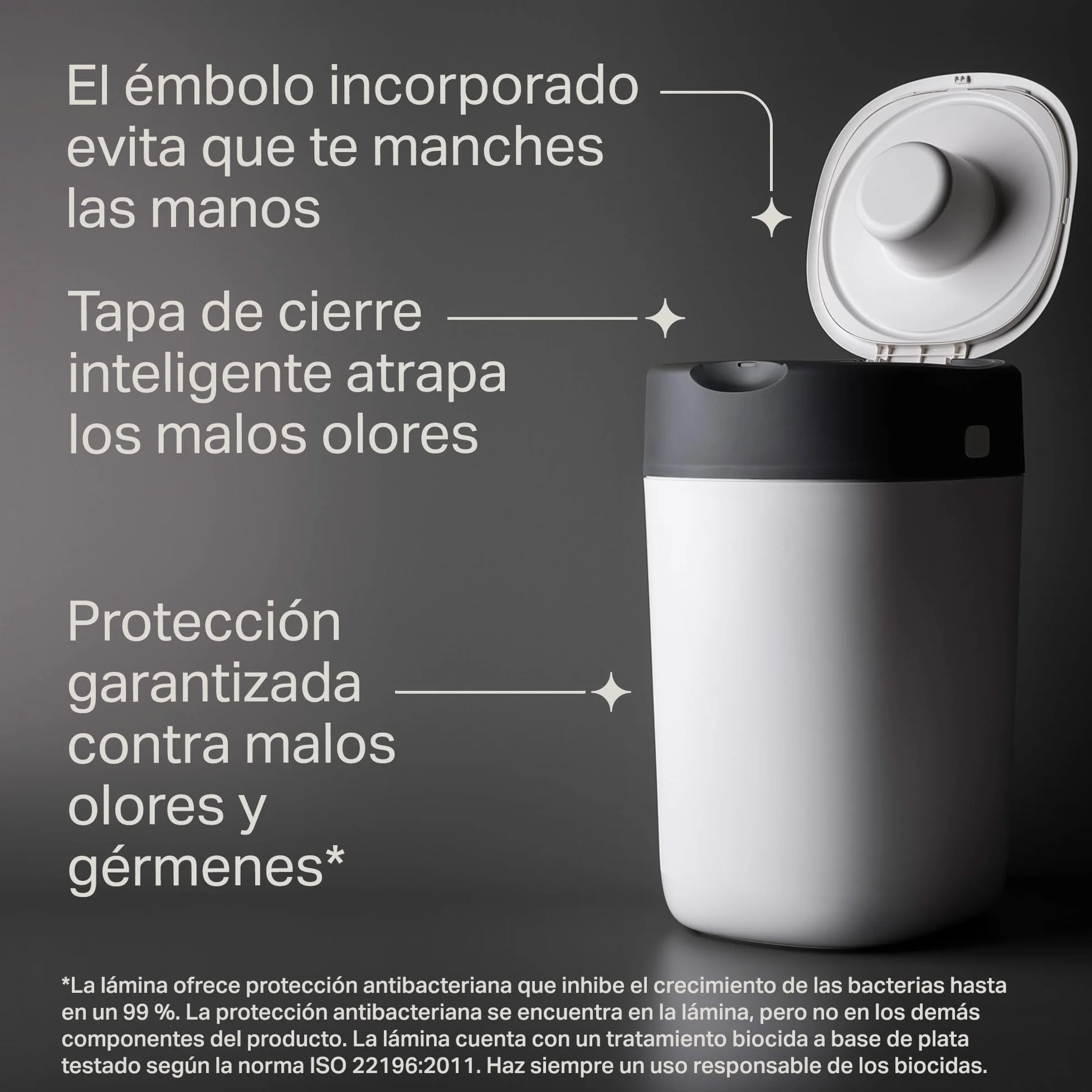 Tommee Tippee Twist & Click Contenedor para Pañales, Pack Exclusivo con 2 Recambios, Protección contra Olores