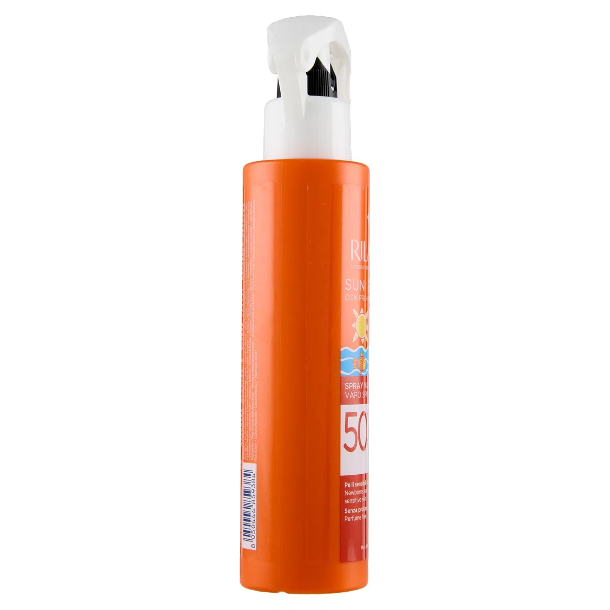 Rilastil Sun System Fotoprotector Coporal Baby SPF50+ en Spray, para Bebés y Pieles Sensibles, Resistente al Agua y de Textura Ligera - 200 ml