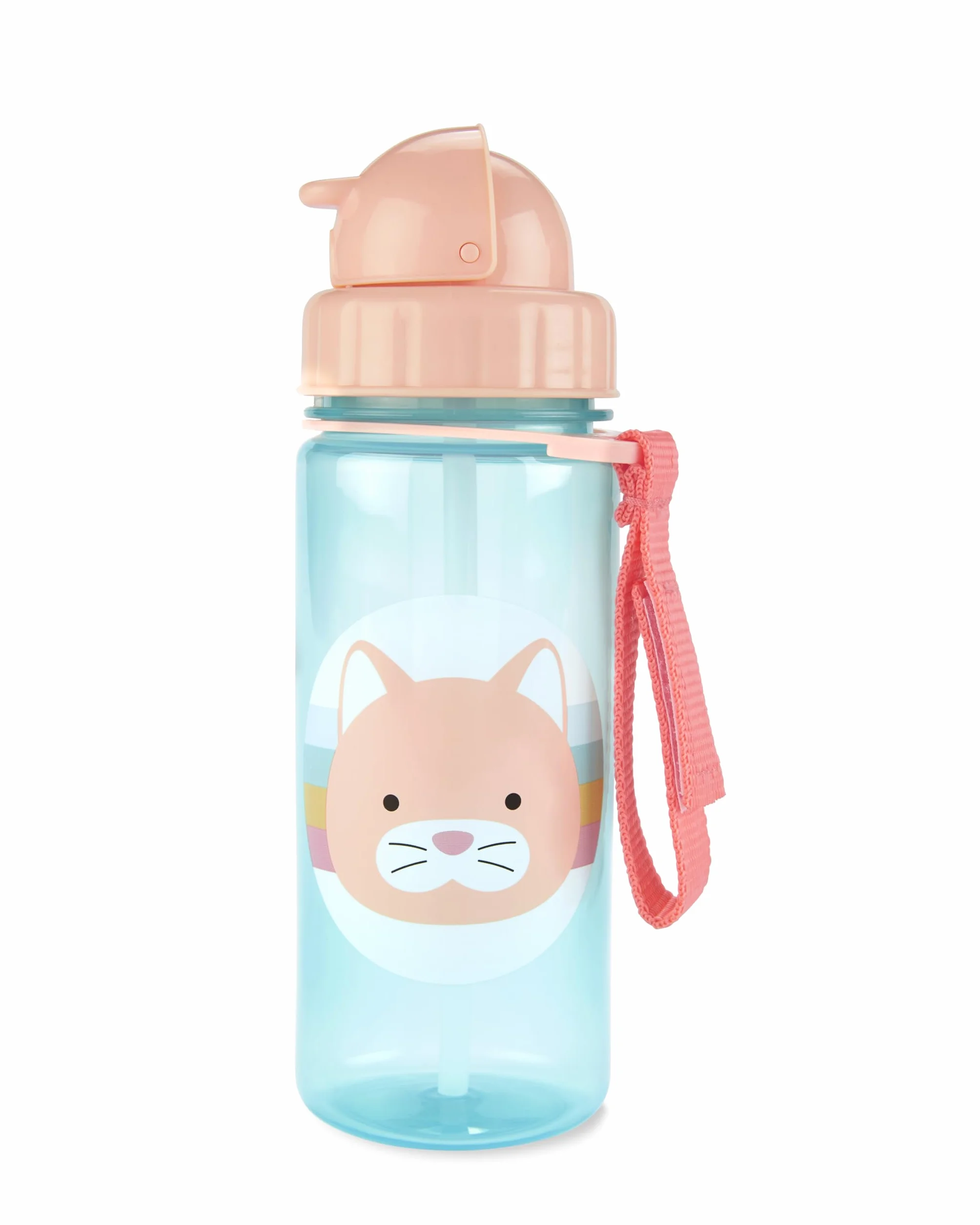 Skip Hop Zoo - Botella con pajita, diseño de gato