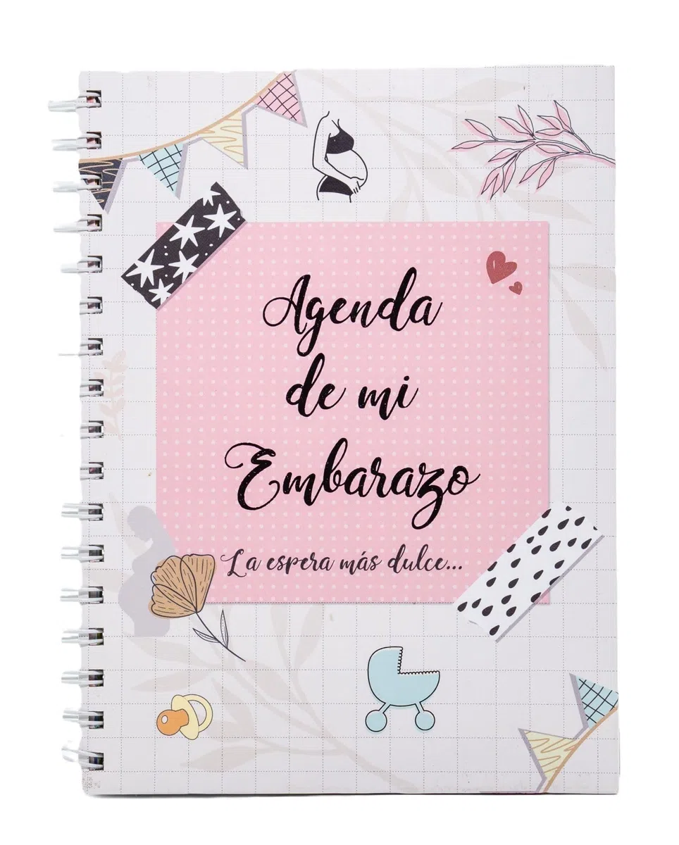 Agenda de Embarazo Semana a Semana - Diario Completo para Todas las Etapas del Embarazo | Ideal para la Futura Madre | Tapas Duras y Encuadernación en Espiral | 96 Páginas, lustraciones Originales