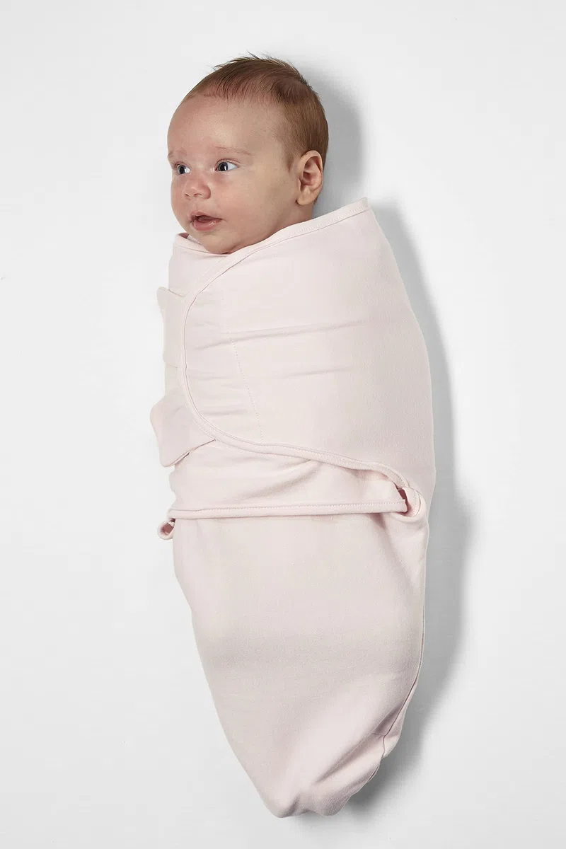 Saco Meyco Baby Uni, equipo inicial para recién nacidos (saco para bebés de 0 a 3 meses, suave para dormir, 100% algodón, transpirable, ayuda para dormir), rosa claro