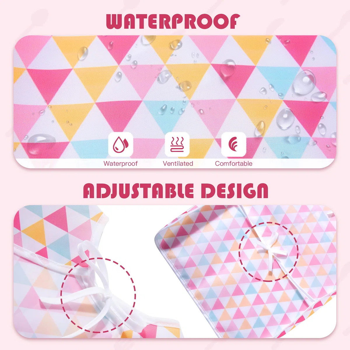 Babero para bebés con mangas Baberos impermeables para bebés y niños pequeños con bolsillo