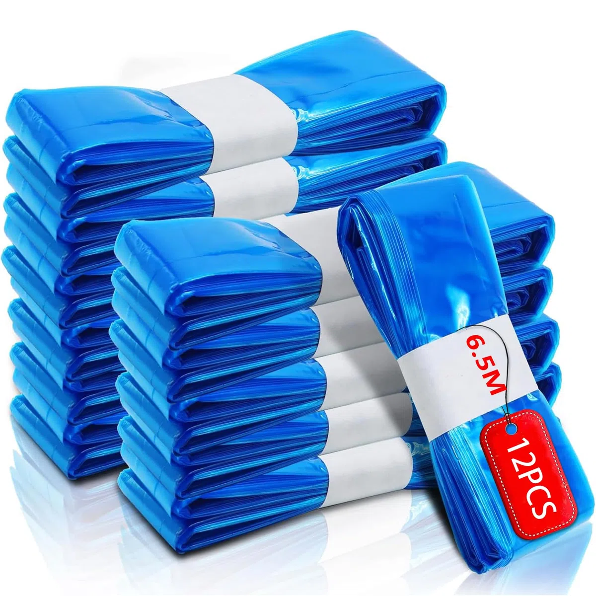 6.5M Recambios Compatible con Tommee Tippee 12 Piezas,Longitud Extendida, Engrosada Recambio Papelera Pañales Compatible con Tommee Tippee,Angelcare, Foppapedretti,LitterLocker, etc.