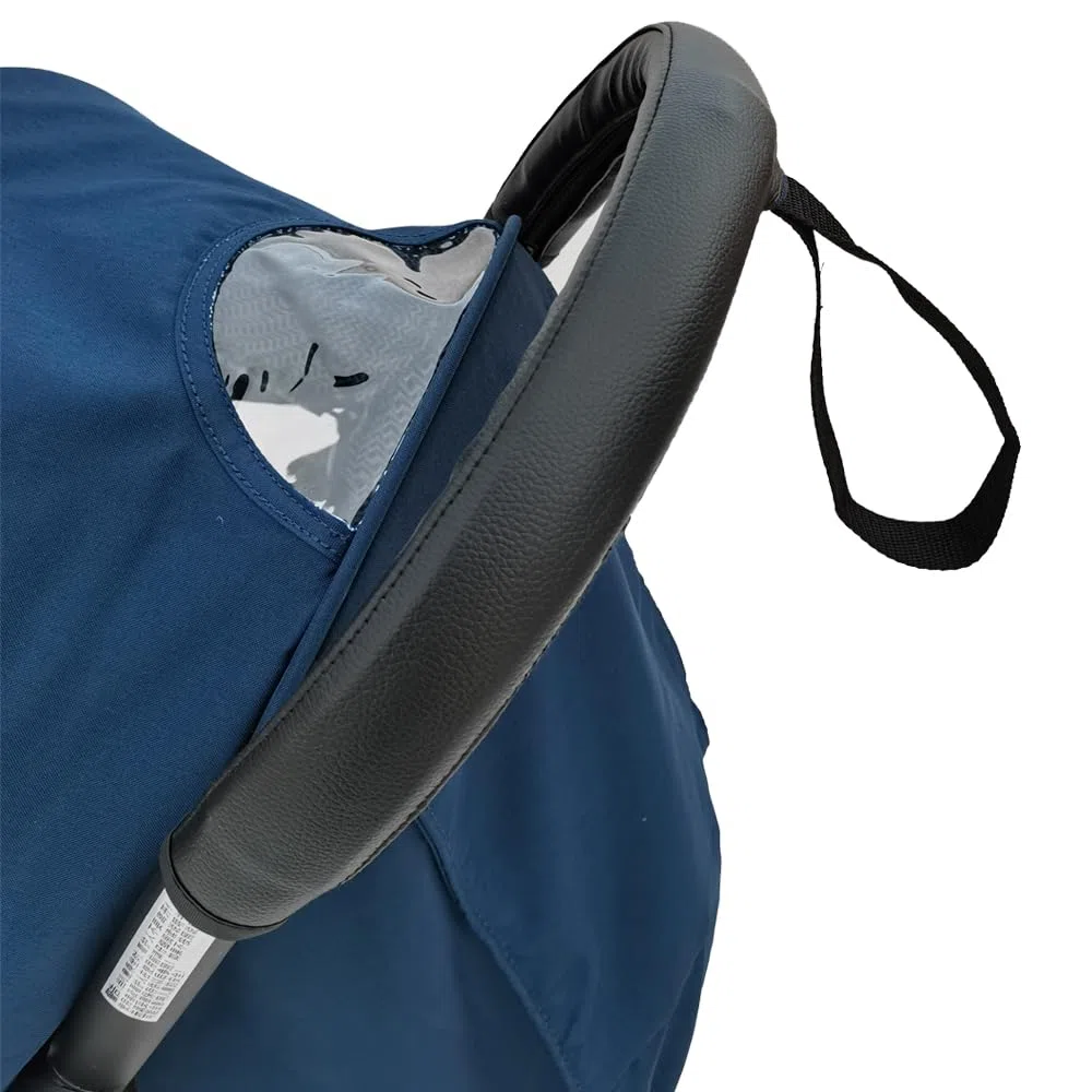 Funda de piel sintética para asa de cochecito, funda protectora para cochecito, accesorios para cochecito babyzen yoyo, con las manos correas agujero