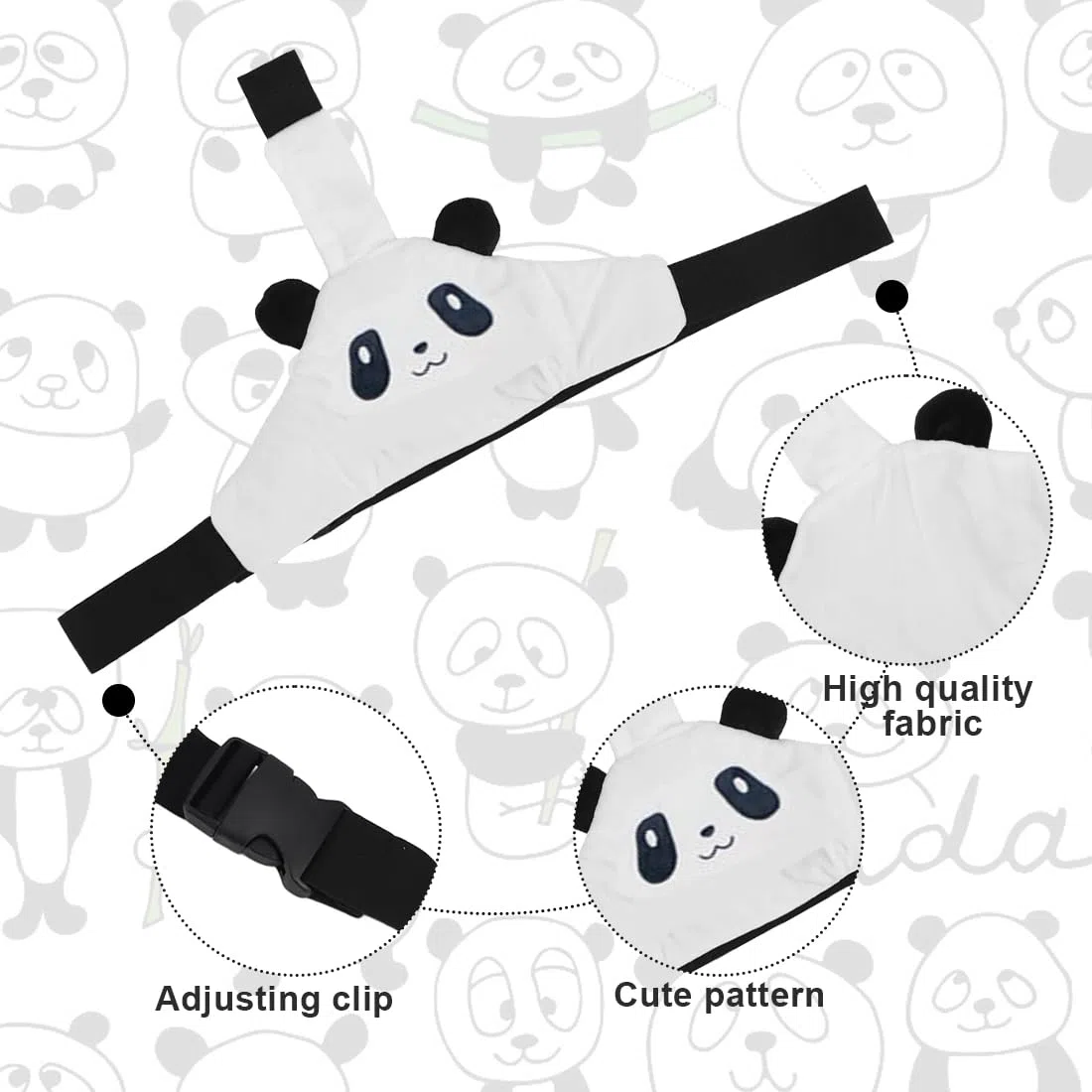 Soporte para la Cabeza del Asiento de Coche para Bebé, Cinturón Fijo para Dormir para Asiento de Coche, Correa para Niños Pequeños y Niños, Ajustable, Reposacabezas Coche Niño
