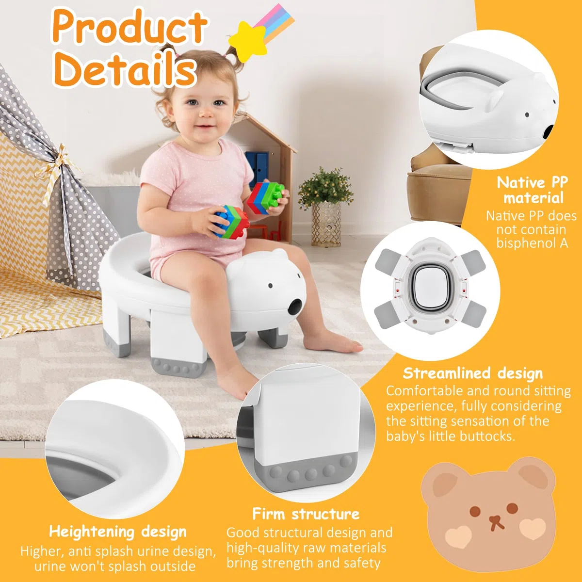 Orinal Infantil 2 in 1, Orinales Bebe WC, Aprendizaje Para Niños Water Portatil, Bater Infantiles, Asiento Nino Retrete, Asiento Inodoro Plegable para Niños Niña