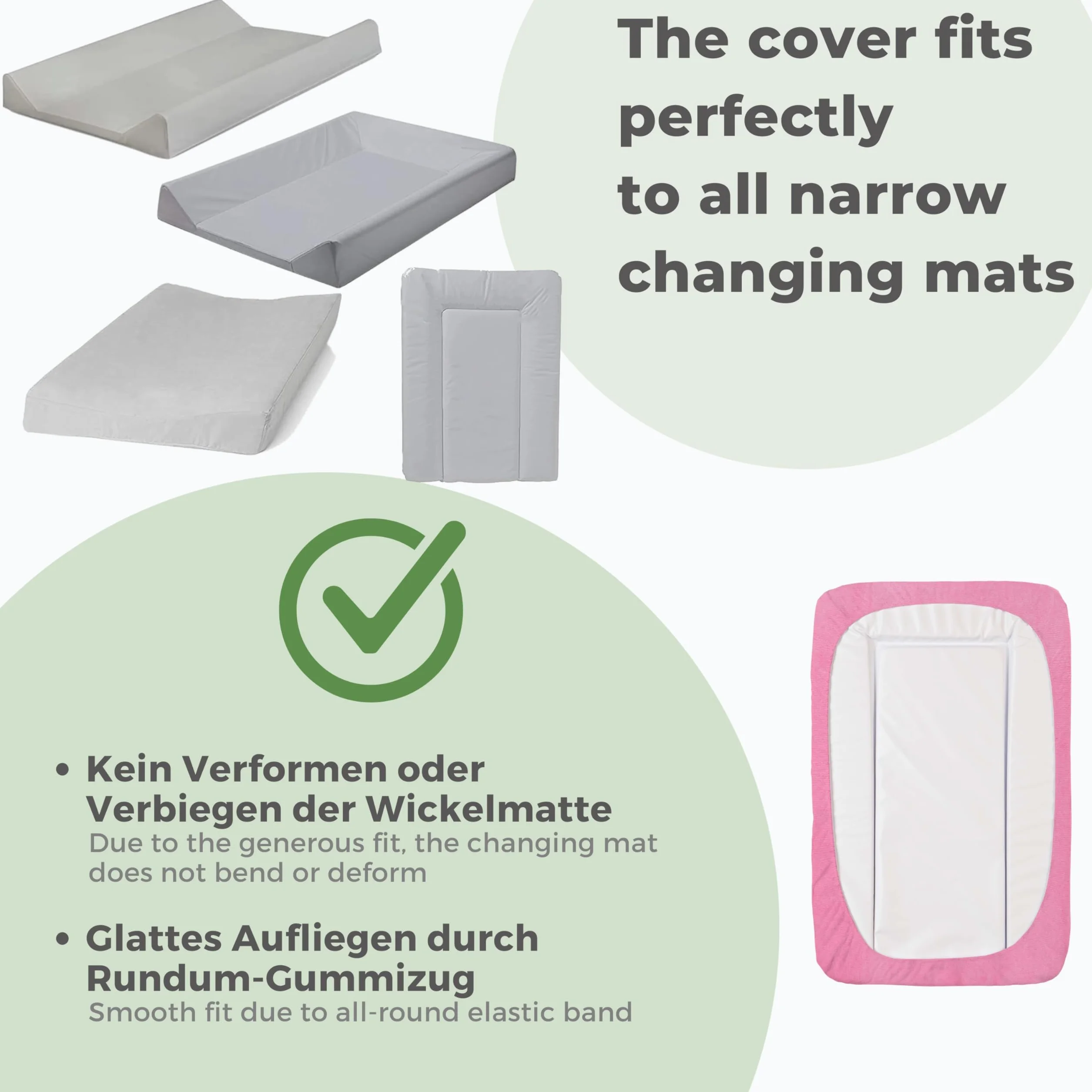 Funda cambiador bebe algodon rizo - 2 fundas para colchoneta cambiador-es bañera-s